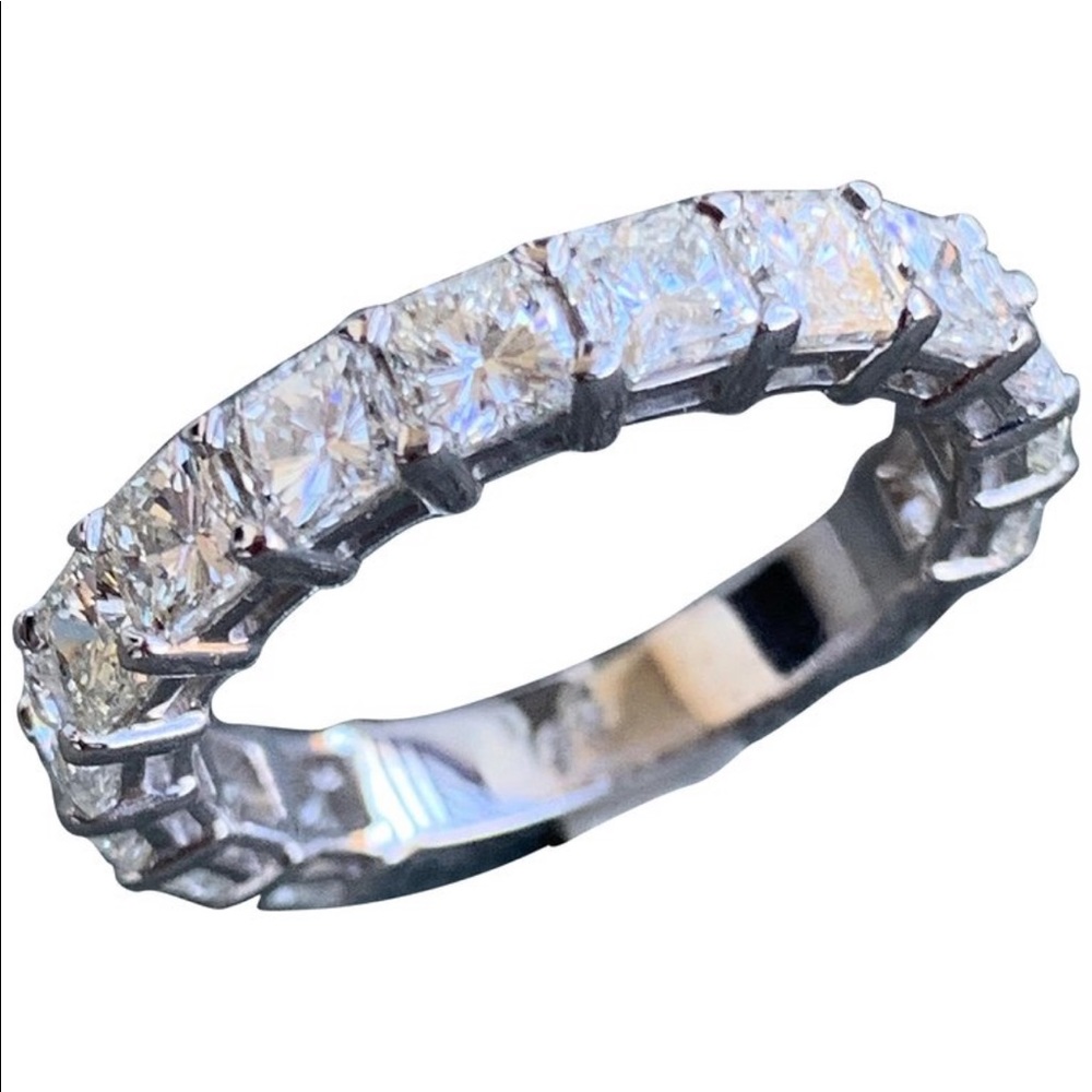 2.25 Carat Radiant Diamond Eternity Ring / Band